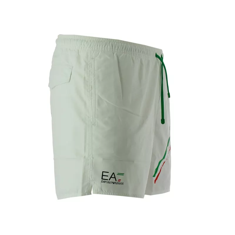 Short de bain EA7 Emporio Armani (Blanc)