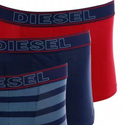 Pack 3 boxers Diesel Shawn (Multicolore/Marine/Rouge)