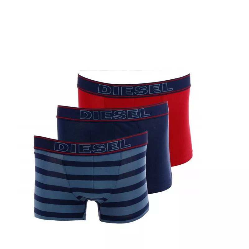 Pack 3 boxers Diesel Shawn (Multicolore/Marine/Rouge)