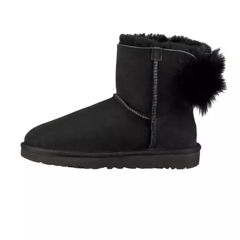 Bottes UGG FLUFF BOW MINI (Noir) - Ref. FLUFF-BOW-MINI