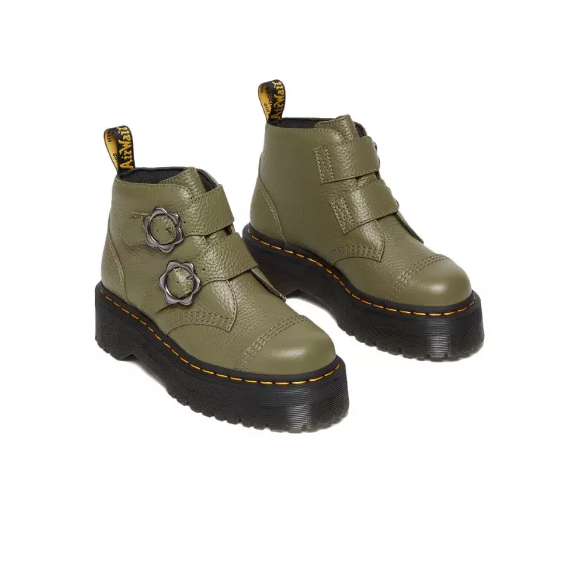 Botte Dr Martens DEVON FLOWER PLATFORME