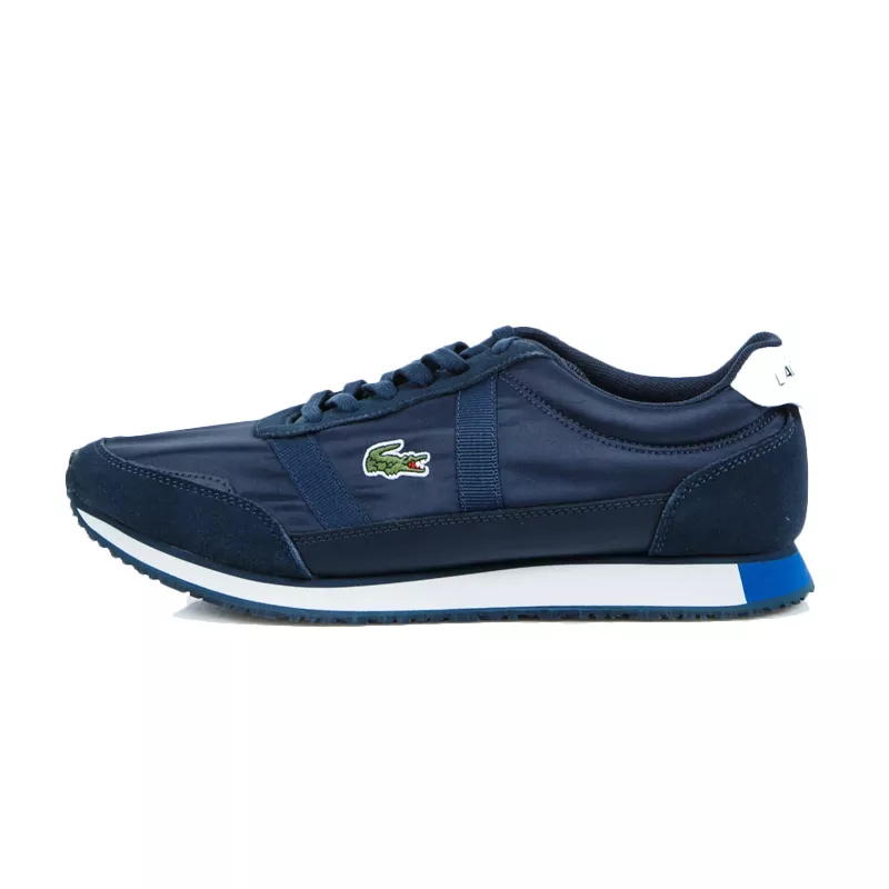 Basket lacoste bleu best sale