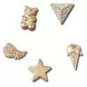 PINS Jibbitz Crocs GOLD ICONS 5 PACK