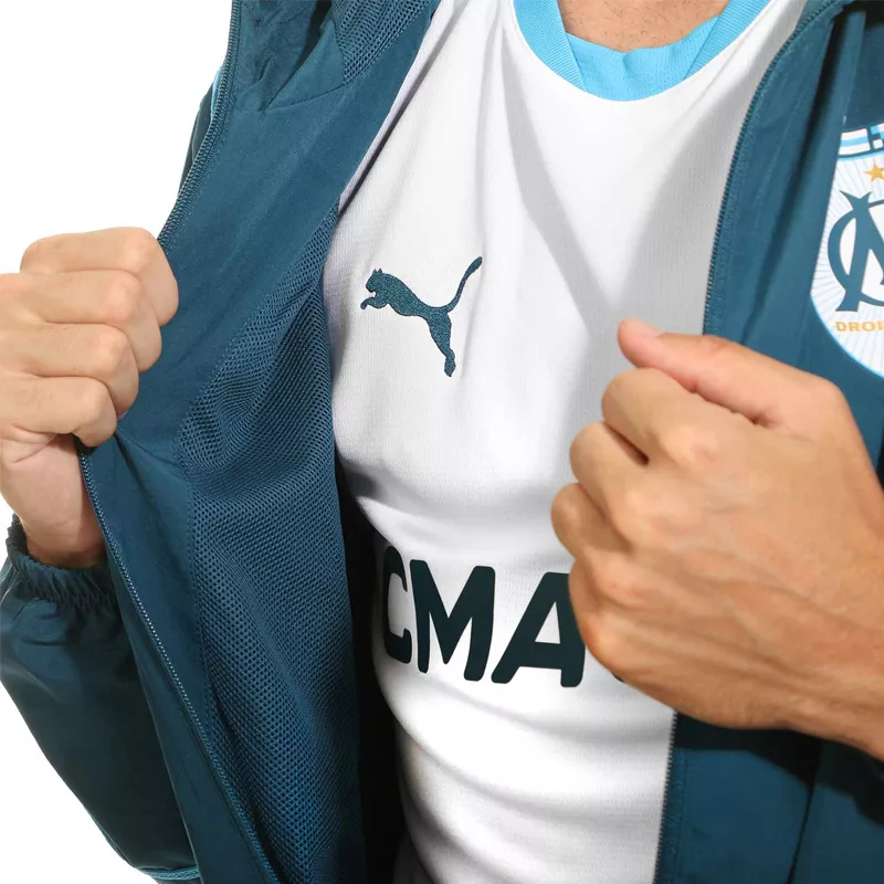 Veste de survêtement Puma PREMATCH OM WOVEN