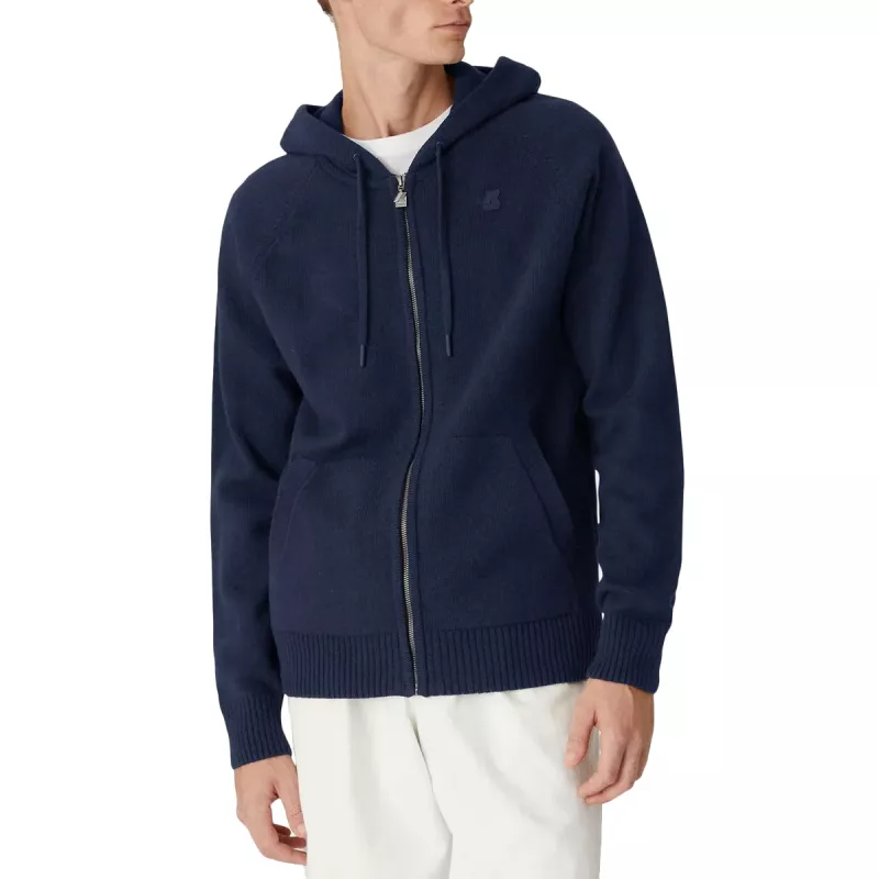 Pullover K-Way MARCY LAMBSWOOL ZIP CAPUCHE