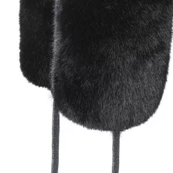 Cagoule Kangol BLACK FAUX FUR TRAPPER