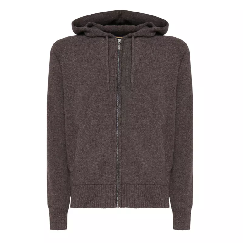 Pullover K-Way MARCY LAMBSWOOL ZIP CAPUCHE