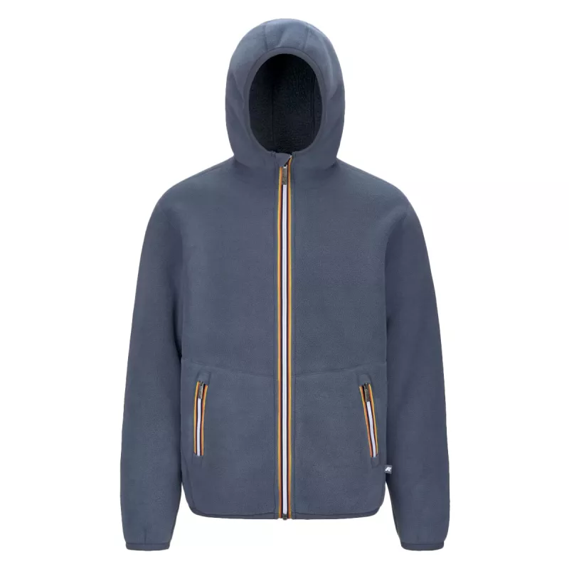 Veste à capuche zippée K-Way JACK SHERPA POLAR REVERSIBLE