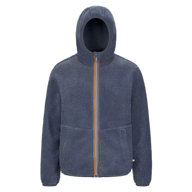 Veste à capuche zippée K-Way JACK SHERPA POLAR REVERSIBLE