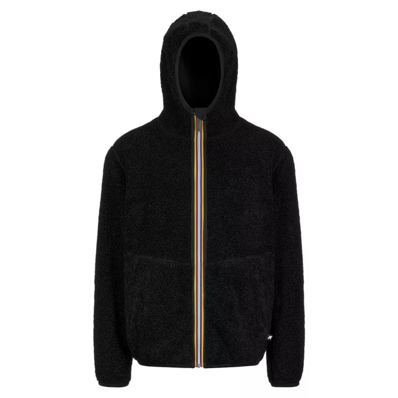 Veste à capuche zippée K-Way JACK SHERPA POLAR REVERSIBLE