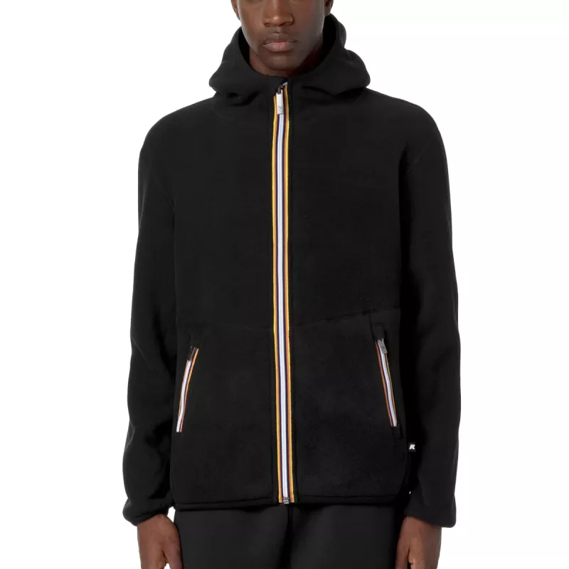 Veste à capuche zippée K-Way JACK SHERPA POLAR REVERSIBLE