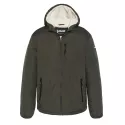 Parka doublée Sherpa capuche Schott PARKA A CAPUCHE