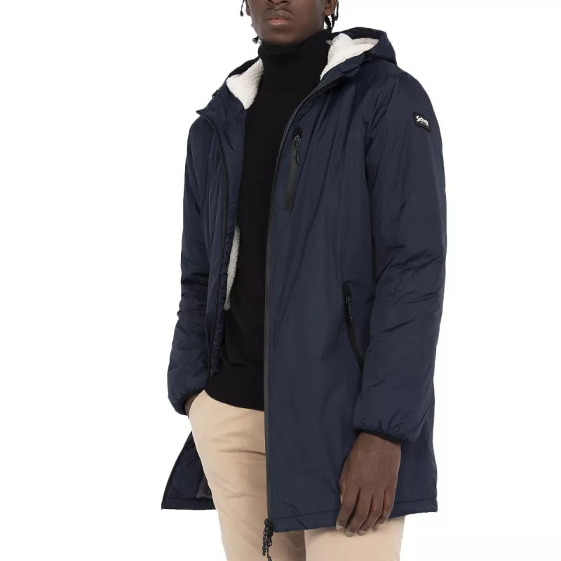 Parka Longue à Cpauche Double Sherpa Schott PARKA LONGUE A CAPUCHE