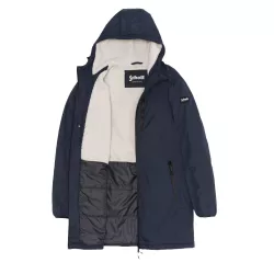 Parka Longue à Cpauche Double Sherpa Schott PARKA LONGUE A CAPUCHE