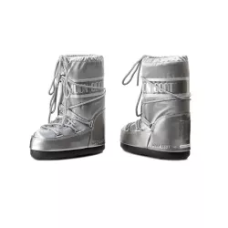 Botte Moon Boot ICON GLANCE PLATINUM EN SATIN