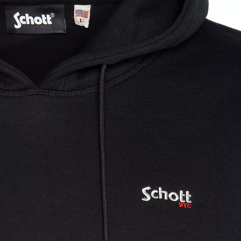 Sweatshirt à capuche Schott AVEC BRODERIE