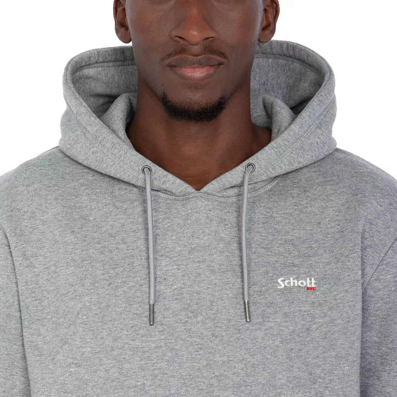 Sweatshirt à capuche Schott AVEC BRODERIE