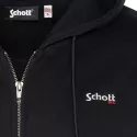 Sweatshirt à capuche zippé Schott AVEC BRODERIE