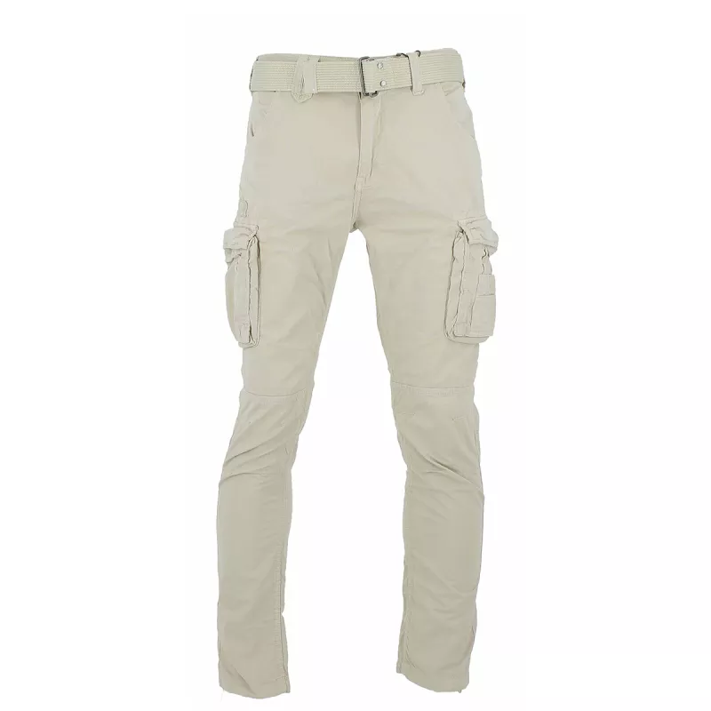 Pantalon cargo slim Schott ARMY CEINTURE TRRANGER70