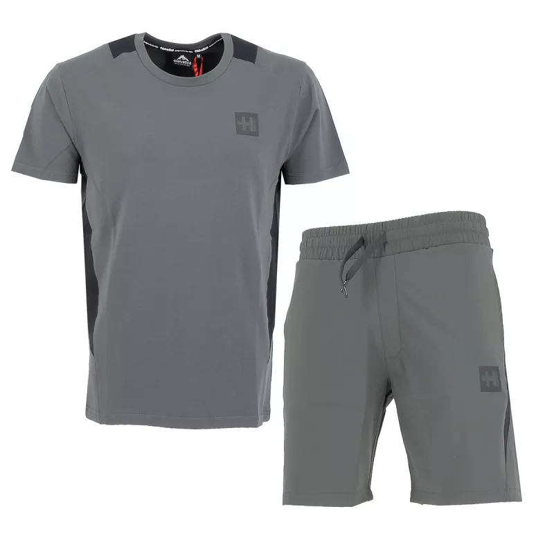 Ensemble Short Tee shirt Helvetica 40 LACAGE