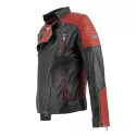 Blouson en cuir Ventiuno Alex - ALEX-ROUGE