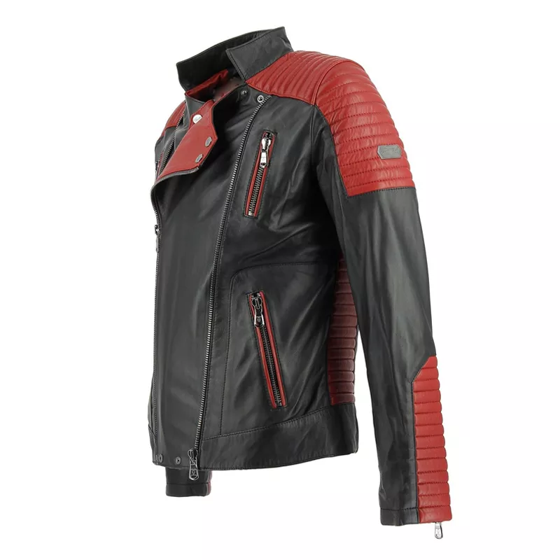 Blouson en cuir Ventiuno Alex - ALEX-ROUGE