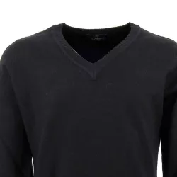 Real Cashmere Pull col V Real Cashmere - IDS1085002-NOIR