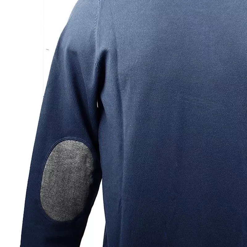 Pull Real Cashmere (Bleu) - Ref. IUB109841-GIROCOLLO-TOPP