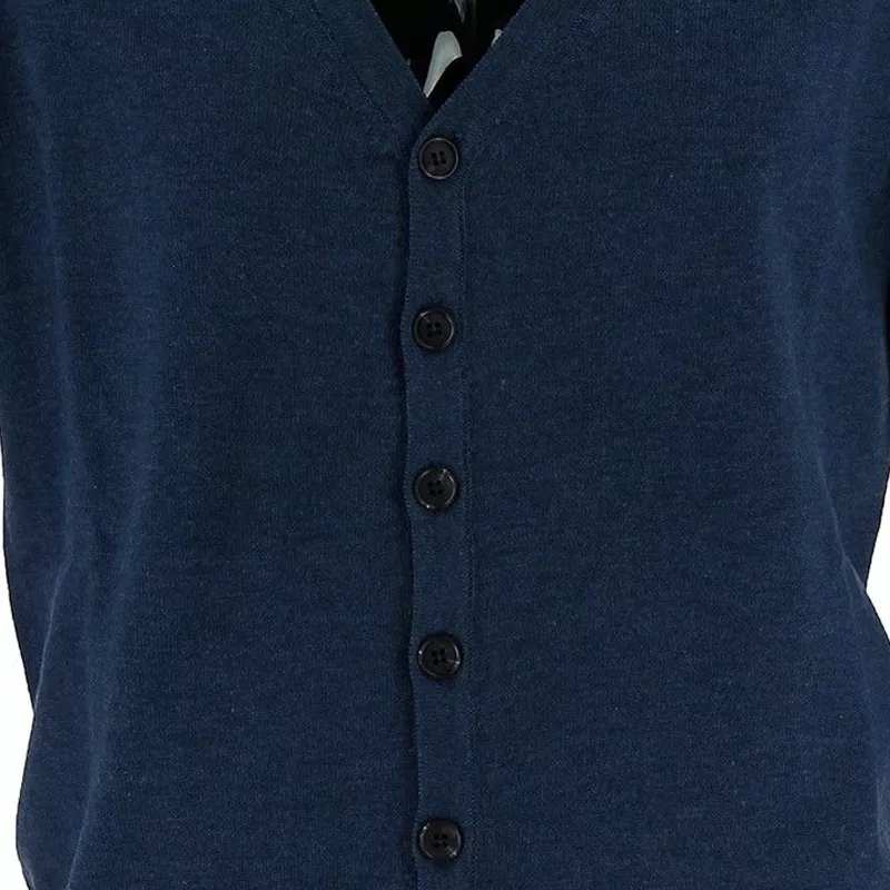 Real Cashmere Cardigan Real Cashmere - IUS108134-BLEU