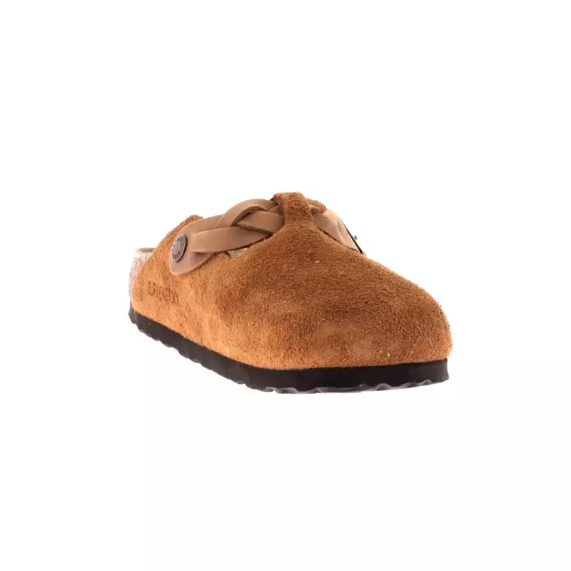 Chausson slippers Birkenstock BOSTON SUEDE BRAIDED étroite