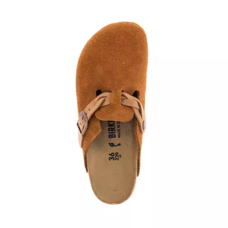 Chausson slippers Birkenstock BOSTON SUEDE BRAIDED étroite