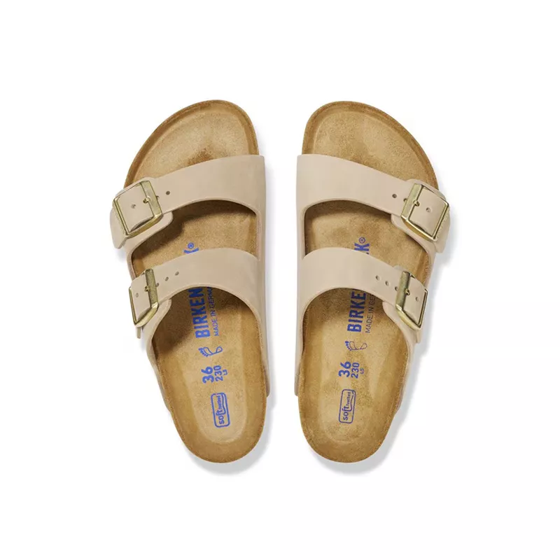 Sandale Birkenstock ARIZONA SFB CUIR NUBUCK étroite