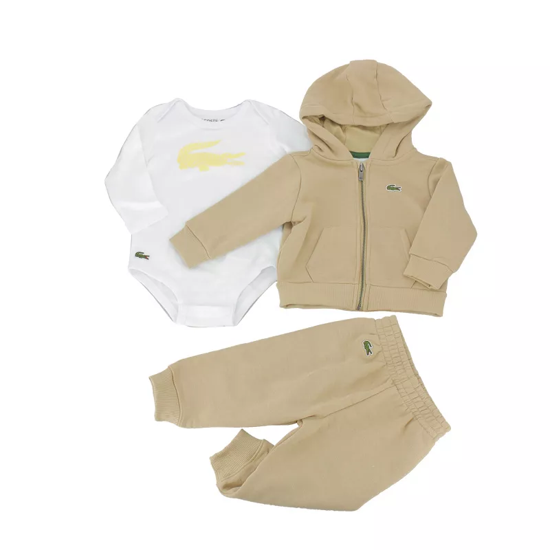 Ensemble jogging + Body ML + Tee Shirt ML Lacoste Bébé