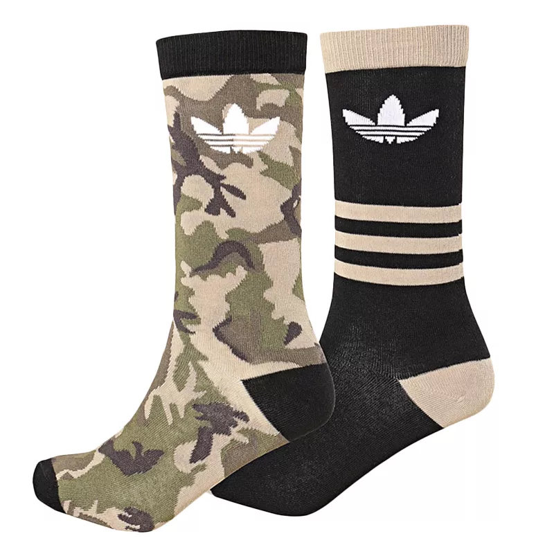 Pack 2  paires de chaussettes adidas Originals Mi-mollet Camouflage - Ref. DV1501