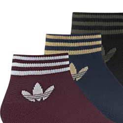 Pack 3 paires de chaussettes adidas Originals Trefoil Ankle - Ref. DV2009