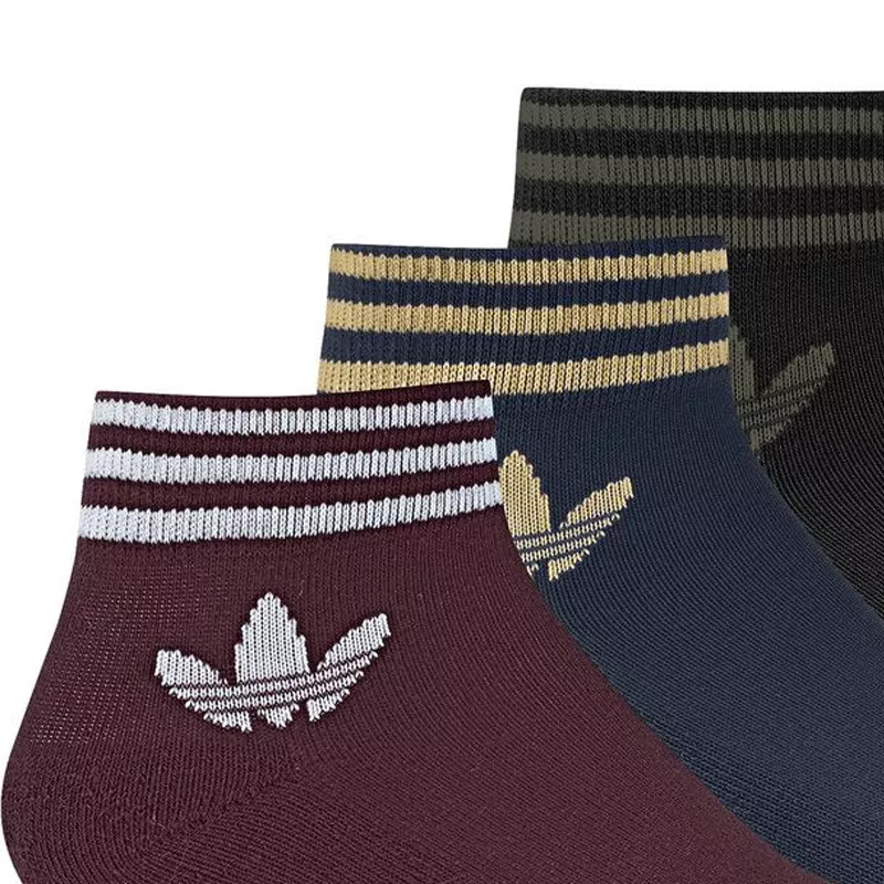 Pack 3 paires de chaussettes adidas Originals Trefoil Ankle - Ref. DV2009 Pack 3 paires de chaussettes adidas Originals Trefoil Ankle - Ref. DV2009