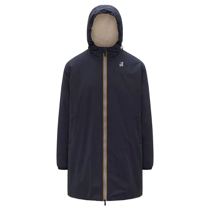 Parka Longue à Capuche Double Sherpa K-Way LE VRAI 4.0 EIFFEL EAST ORSETTO