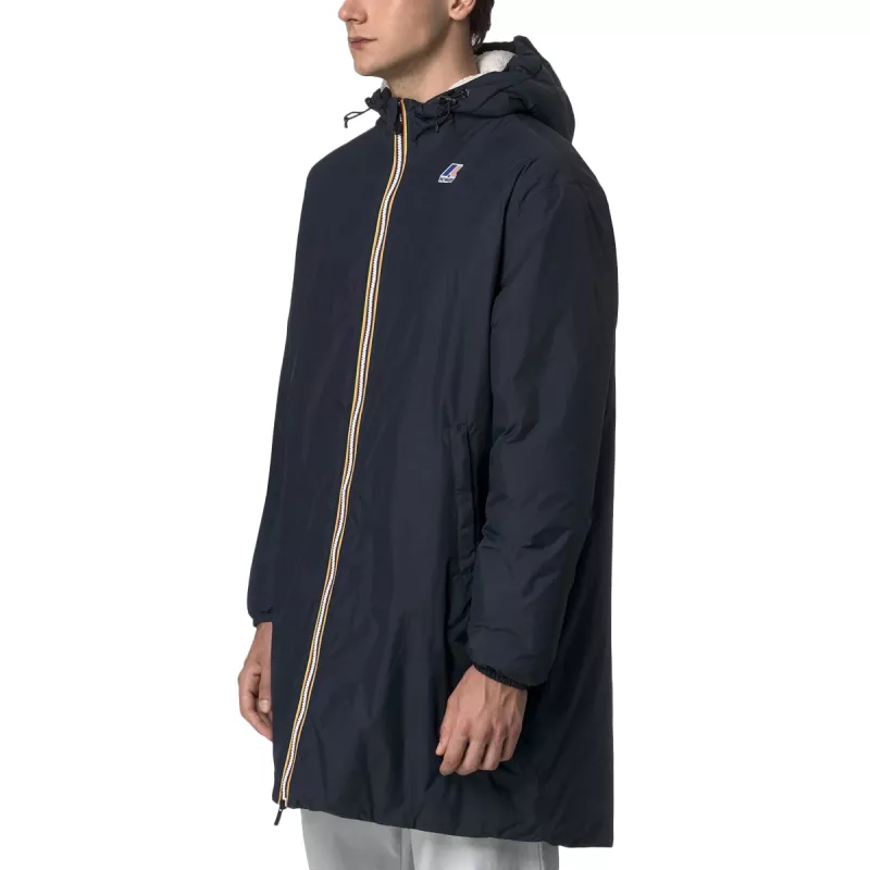 Parka Longue à Capuche Double Sherpa K-Way LE VRAI 4.0 EIFFEL EAST ORSETTO