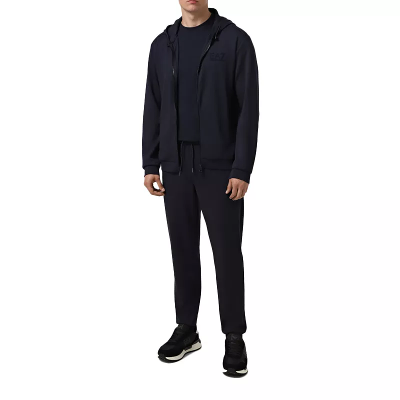 Sweatshirt à capuche zippé EA7 Emporio Armani
