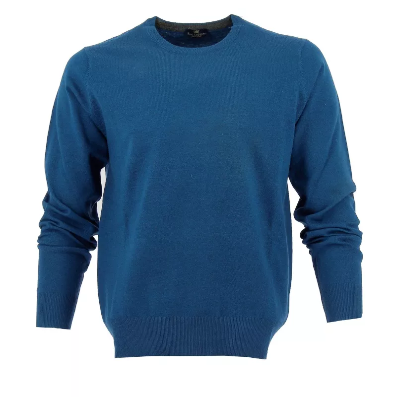 Real Cashmere Pull col rond Real Cashmere - IUS108136-BLEU