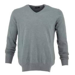 Real Cashmere Pull col V Real Cashmere - IUB108842-GRIS