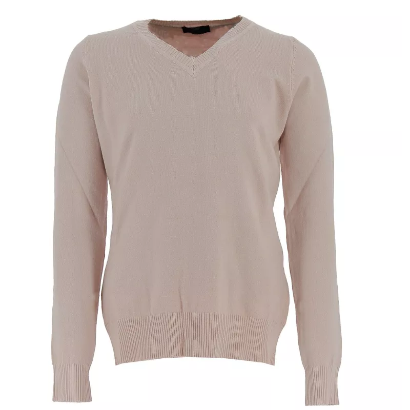 Real Cashmere Pull col V Real Cashmere - IDS1085002-ROSE