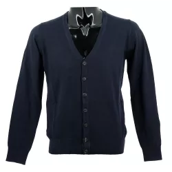 Real Cashmere Cardigan Real Cashmere - IUS108134-MARINE