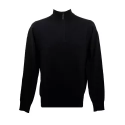 Pull Real Cashmere (Noir) - Ref. IUB109903-LUPETTO-ZIP