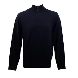 Pull Real Cashmere (Navy) - Ref. IUB109903-LUPETTO-ZIP