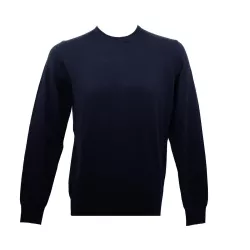Pull Real Cashmere (Navy) - Ref. IUB109841-GIROCOLLO-TOPP