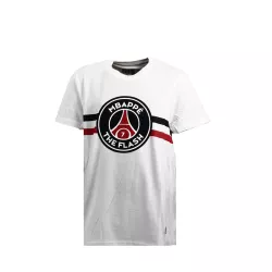 Tee-shirt PSG Justice League MBAPPE FLASH (blanc)- Ref. PSG-JR-TEES-SHIRT-MBAPPE