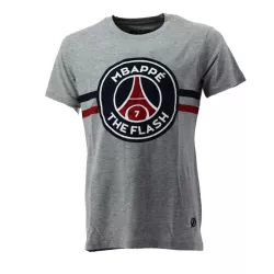 Tee-shirt PSG Justice League MBAPPE FLASH (Gris) - Ref. PSG-TEE-SHIRT-MBAPPE-FLAS