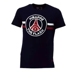 Tee-shirt PSG Justice League MBAPPE FLASH (Bleu) - Ref. PSG-TEE-SHIRT-MBAPPE-FLAS