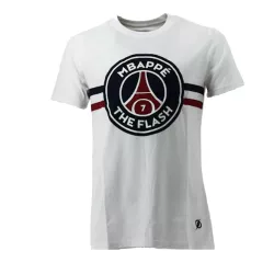 Tee-shirt PSG Justice League MBAPPE FLASH (Blanc) - Ref. PSG-TEE-SHIRT-MBAPPE-FLAS